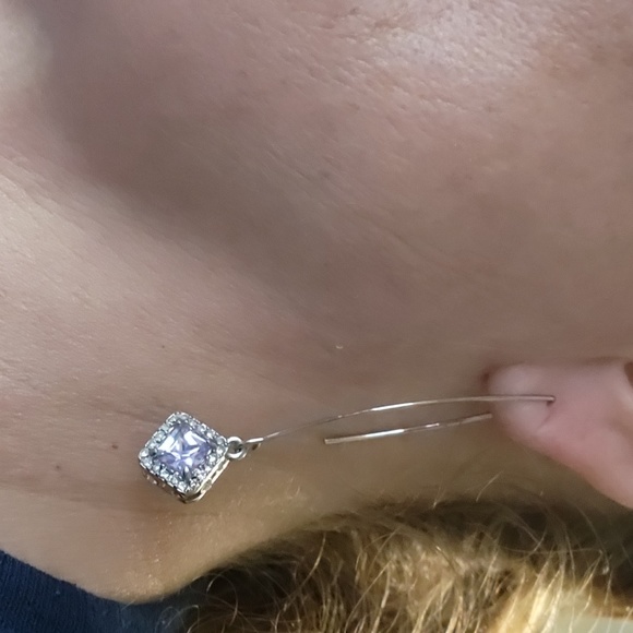 Dimond drop earrings - Picture 3 of 4